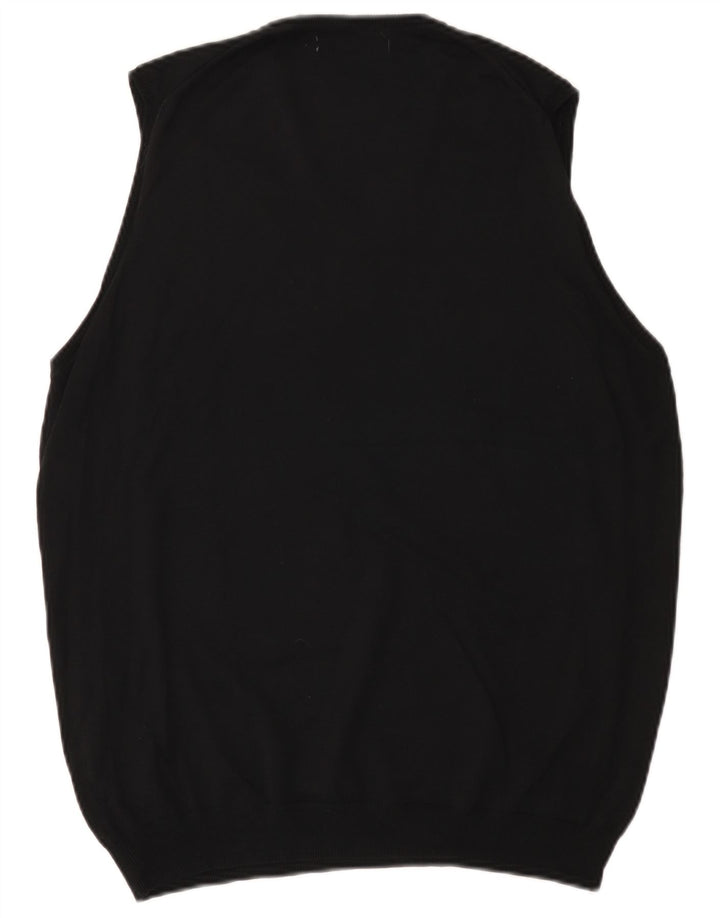 Canottiera basic da uomo Zara, canotta grande in cotone nero