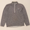 Under Armour Sweat Zip Neck Homme Gris Moyen Moucheté Polyester