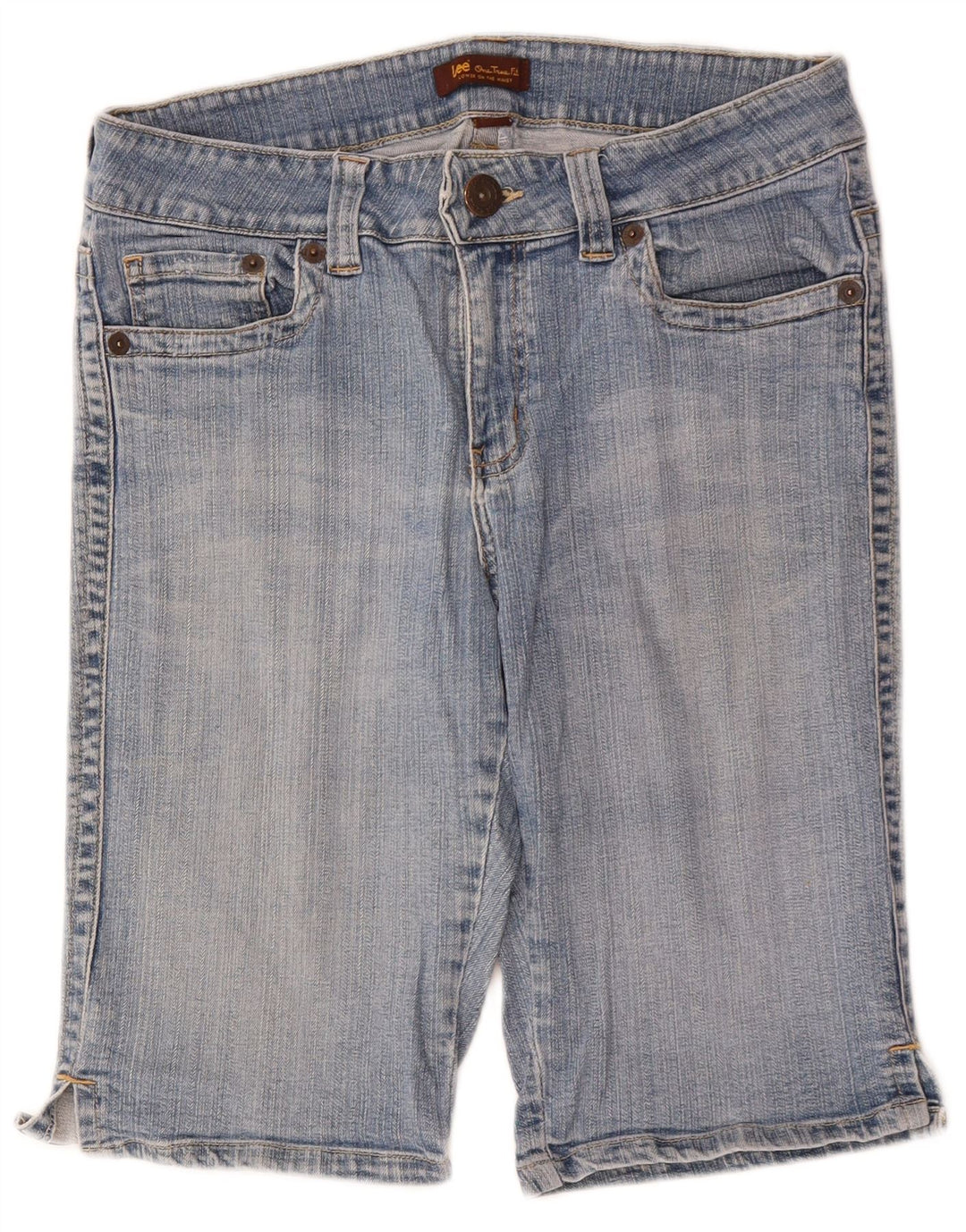 LEE Womens Denim Shorts US 11/12 Large W32  Blue Cotton