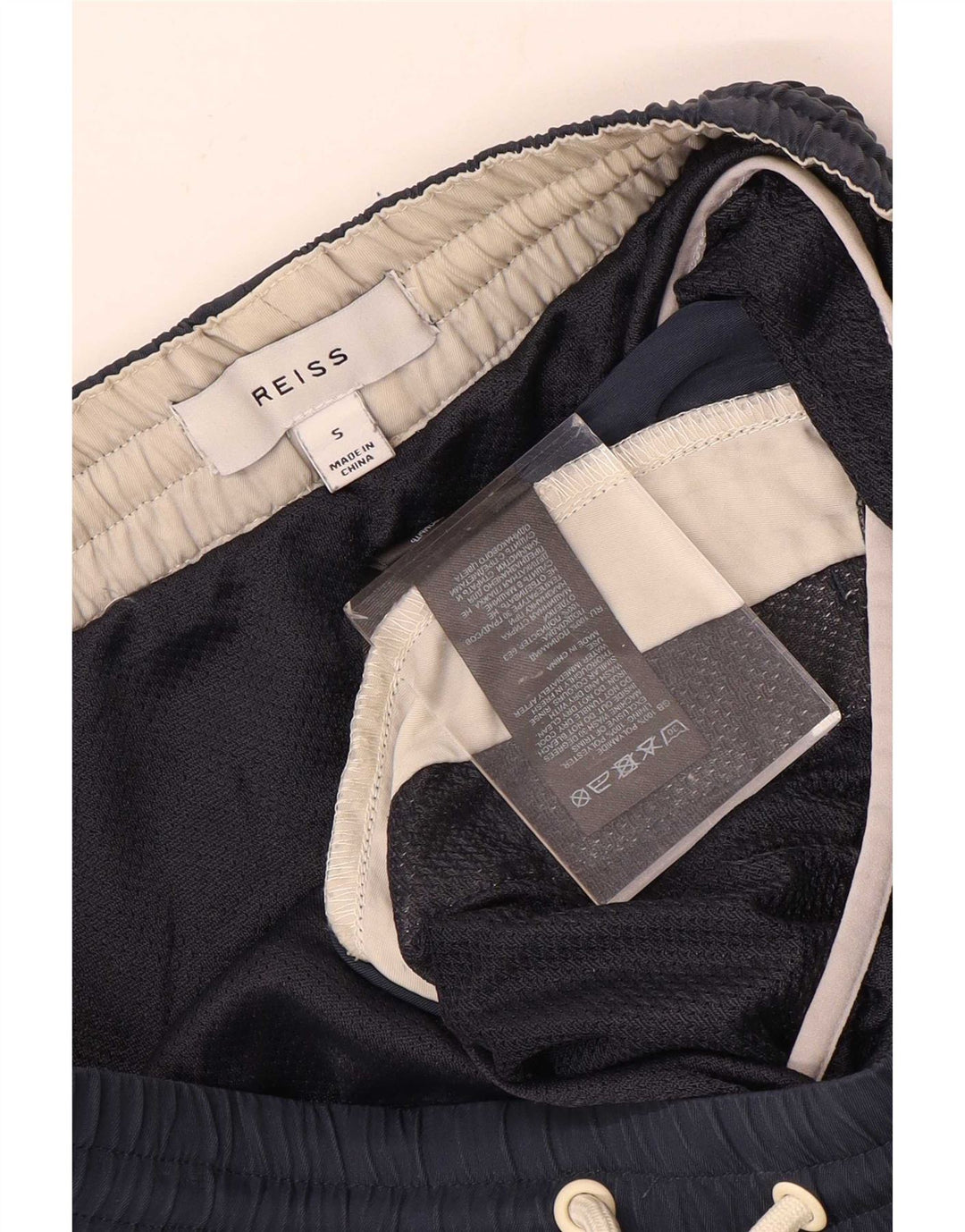 Bañador Reiss Hombre Small Azul Marino Colorblock Poliéster