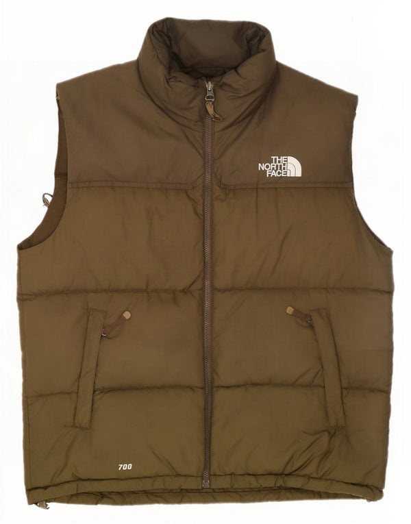 The North Face férfi párnázott Gilet UK 42 XL Khaki Nylon