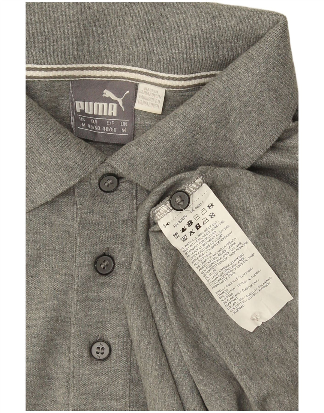 Puma herre poloshirt mellemgrå bomuld
