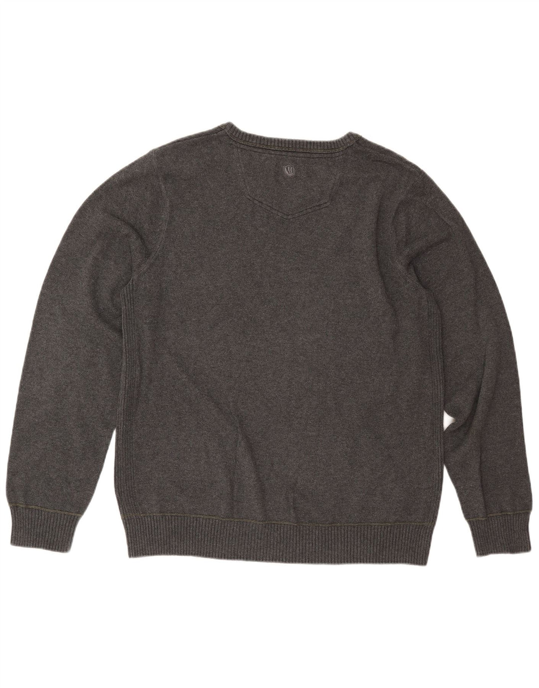 FAT FACE Mens Crew Neck Jumper Sweater XL Grey Cotton
