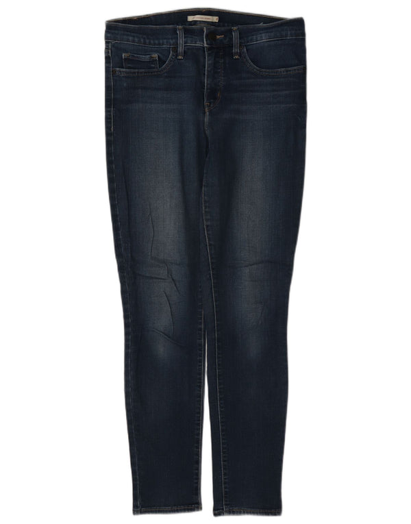 Levi's Womens 311 Shaping Skinny Jeans W28 L32 Navy Blue Cotton