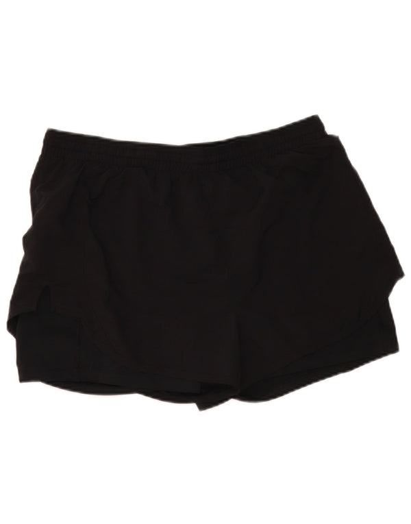 Nike Damen Dri Fit Sport Shorts UK 14 Large Schwarz