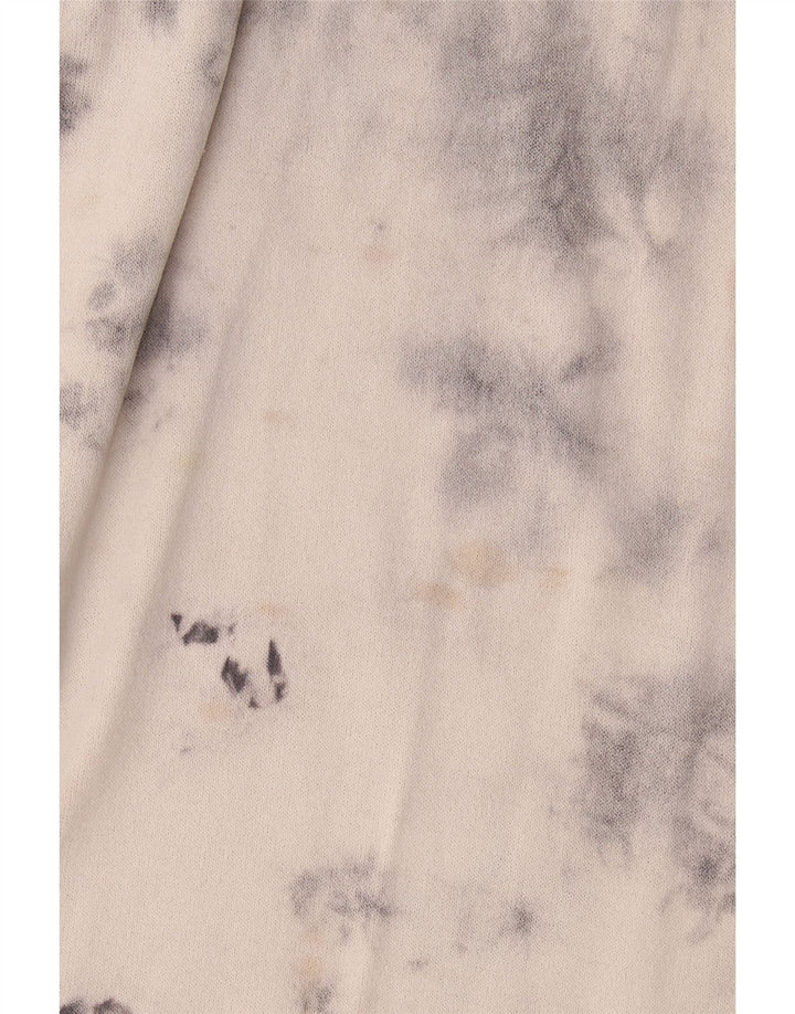 Abito lungo oversize da donna Zara UK 10 piccolo in viscosa tie-dye grigia