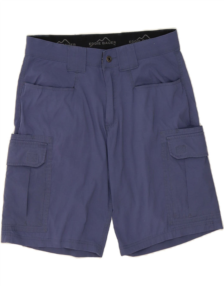 EDDIE BAUER Mens Cargo Shorts W32 Medium Navy Blue Nylon Vintage Eddie Bauer and Second-Hand Eddie Bauer from Messina Hembry 