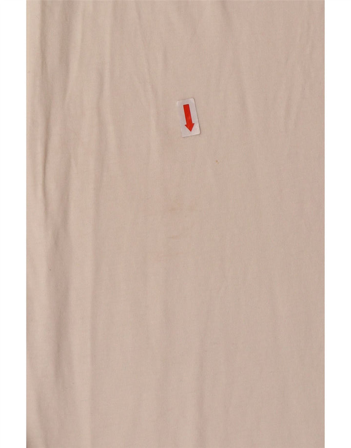 PUMA Mens Graphic Vest Top Medium Off White Cotton