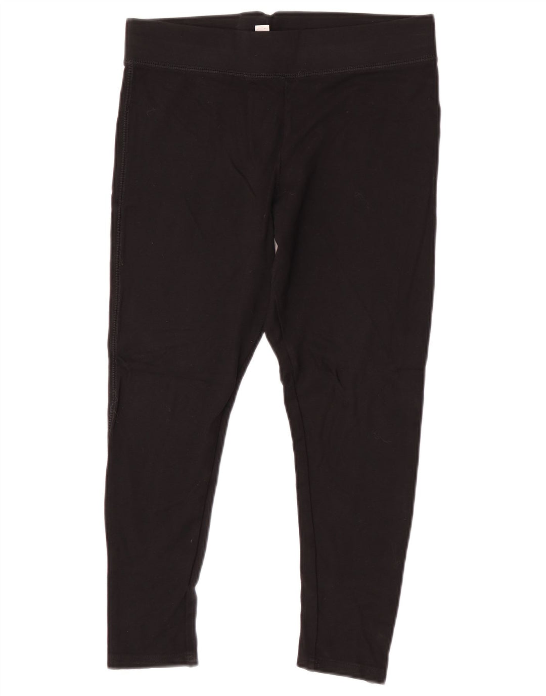 Topshop Womens Capri Leggings UK 12 Medium Black Viscose