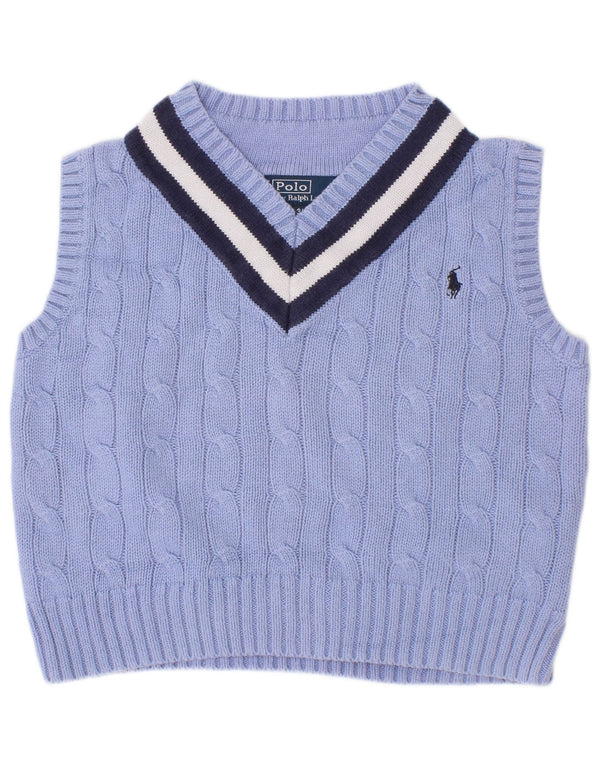 Polo Ralph Lauren Boys Vest Tank Top 2-3 ετών Μπλε χρώματος βαμβακερό