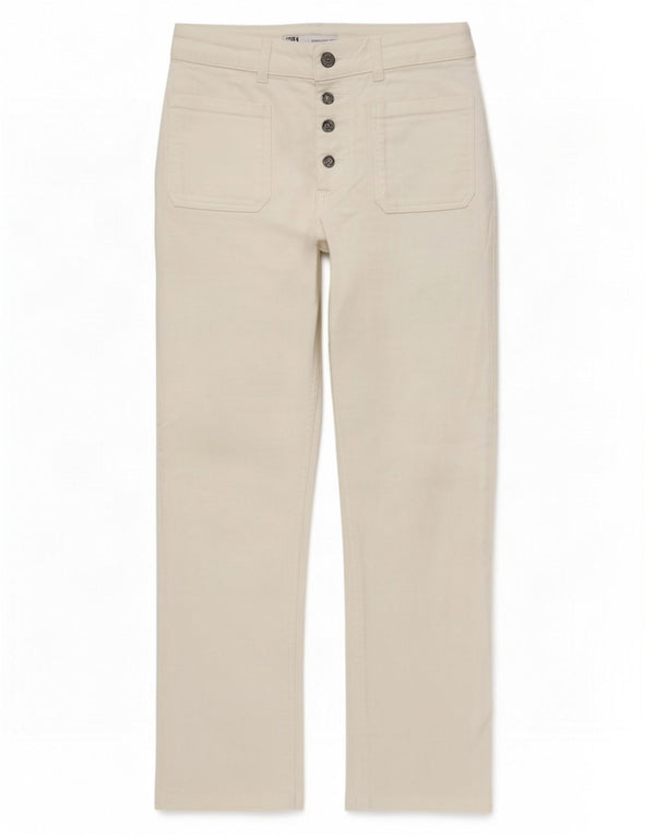 Dżinsy damskie Zara Crop Straight EU 38 Small W28 L24 Białe