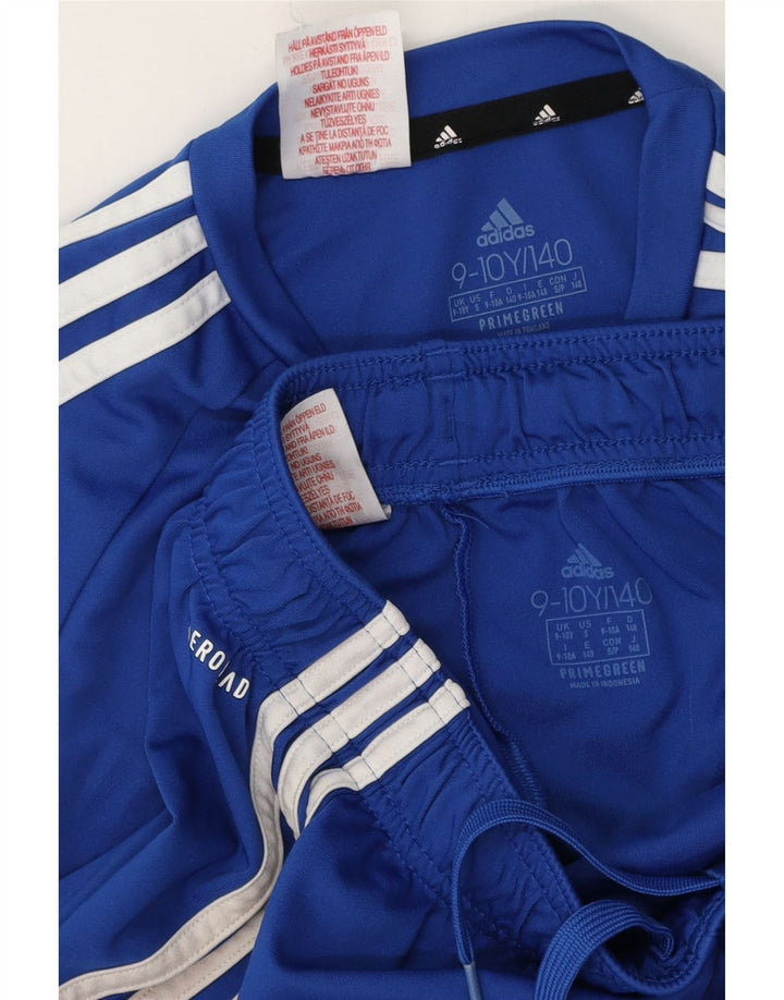 ADIDAS Boys Aeroready 2 Piece Set 9-10 Years  Blue Polyester
