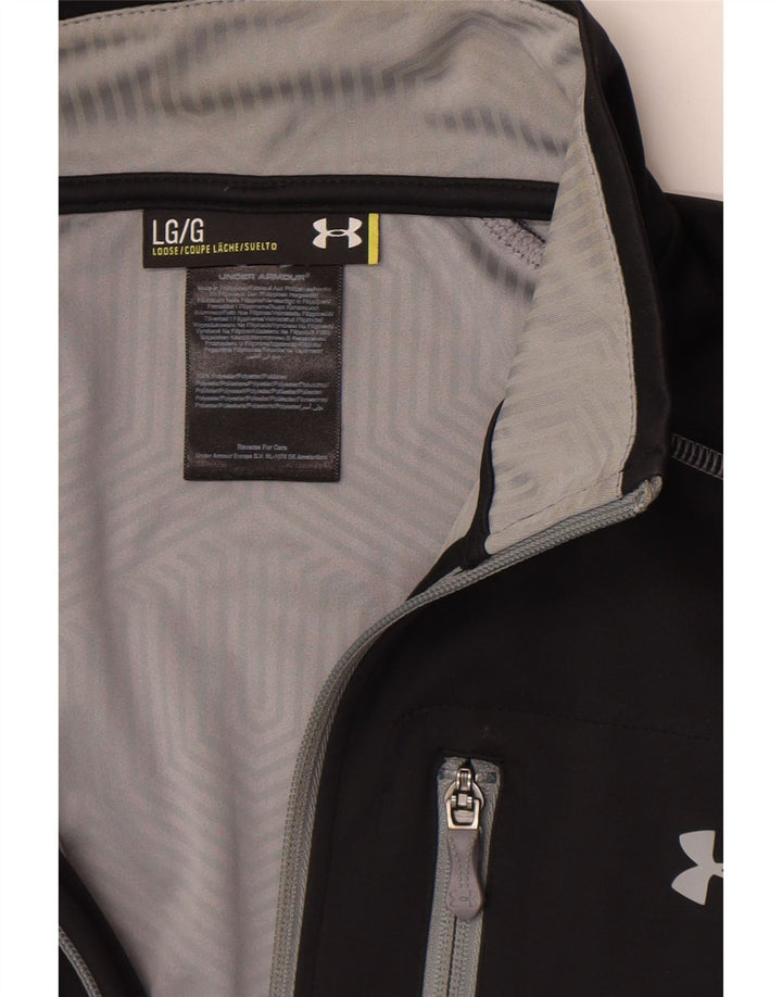 Ανδρική φόρμα πουλόβερ με φερμουάρ Under Armour Top Large Μαύρο Πολυεστέρας