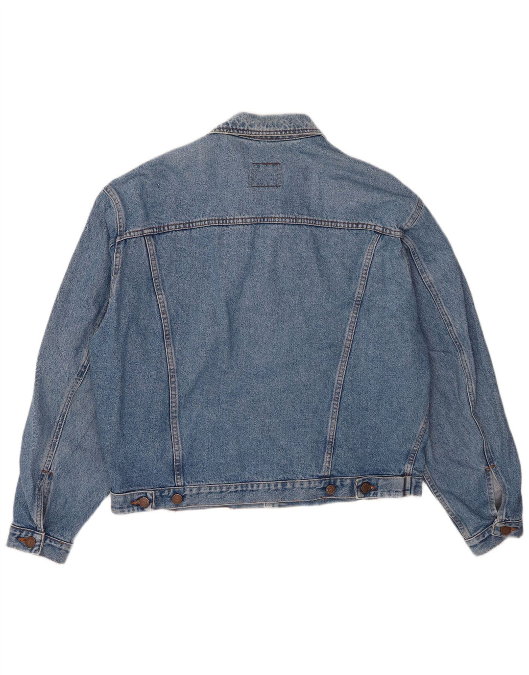 Benetton Mens Denim Jacket IT 48 Medium Blue Cotton