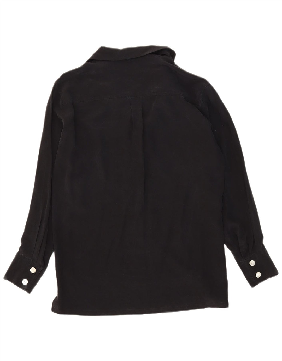 Spazio Chemisier surdimensionné pour femme UK 10 Petite soie noire