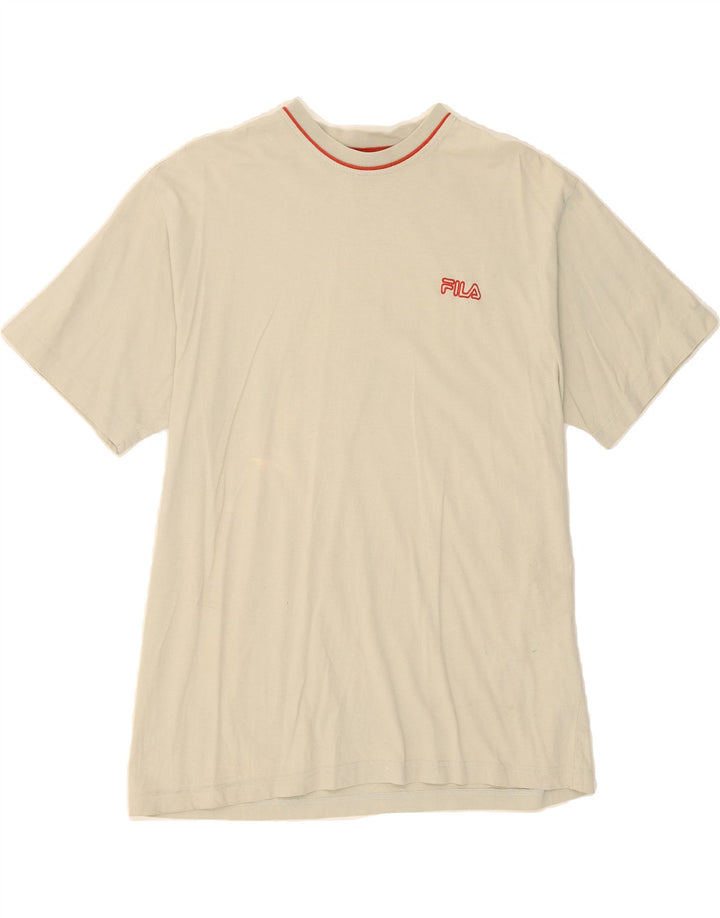 FILA Mens T-Shirt Top IT 50 Medium Grey Vintage Fila and Second-Hand Fila from Messina Hembry 
