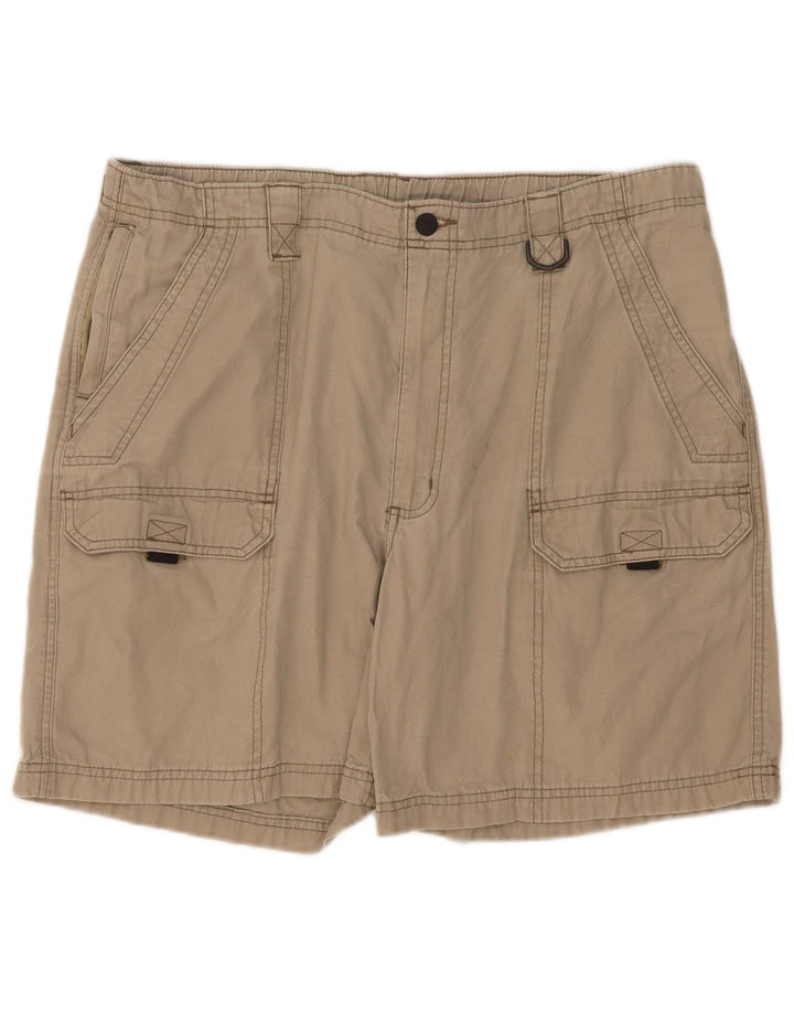 Wrangler Mens Cargo Shorts W38 XL Beige Cotton