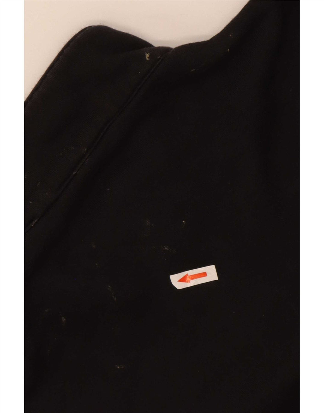 Adidas Mens Button Neck Sweatshirt Jumper Medium Black Cotton
