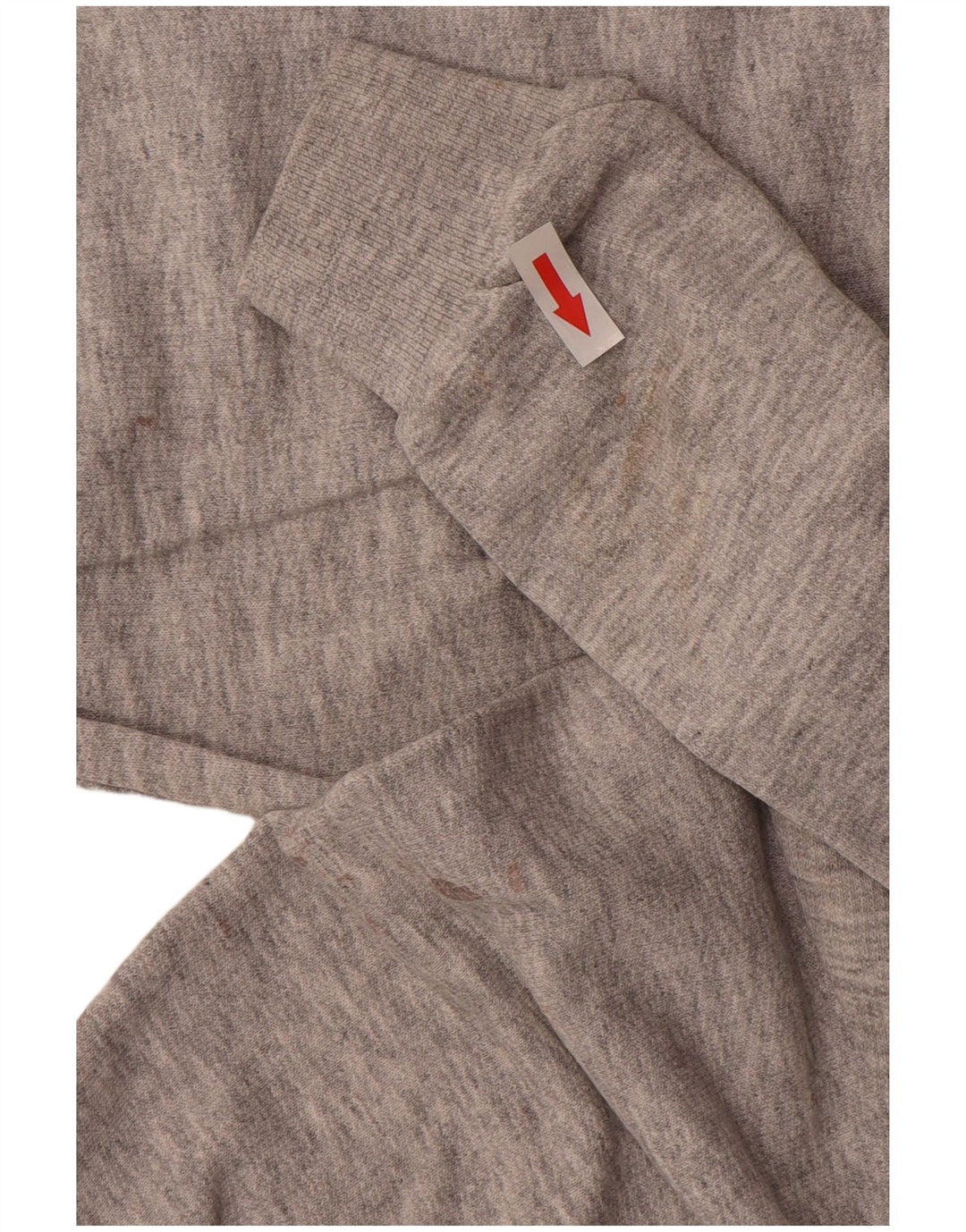 Wrangler Mens Sweatshirt Jumper Large Grey Striped Cotton