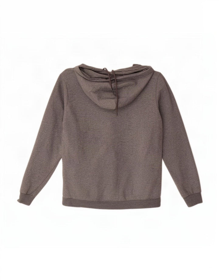 Felpa con cappuccio da uomo Puma in cotone chiazzato grigio medio