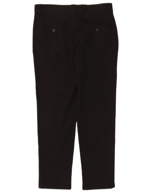 Zara Mens Slim Chino Trousers EU 38 Small W30 L28 Black