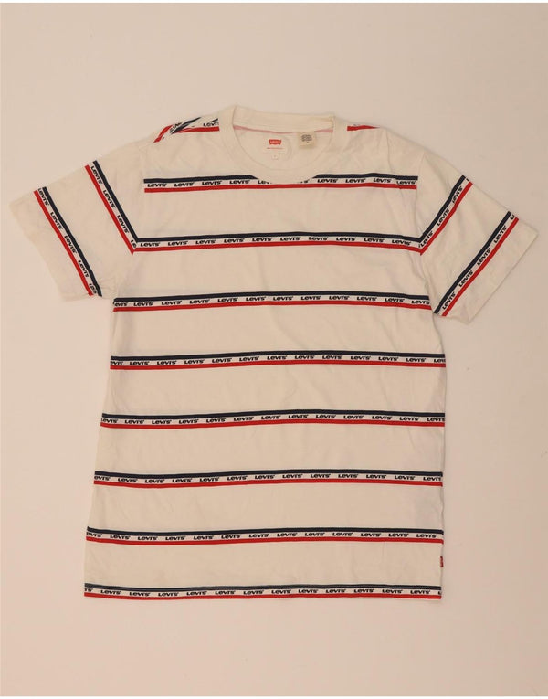 T-shirt grafica da uomo Levi's Top in cotone a righe bianche grandi