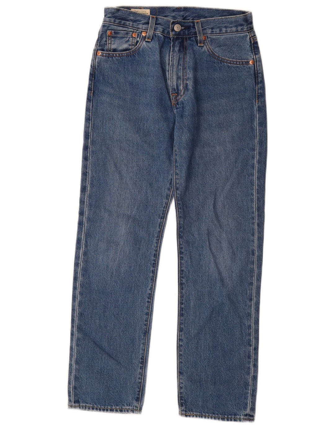 Levi's Womens 551 Straight Jeans W26 L30 Blue Cotton