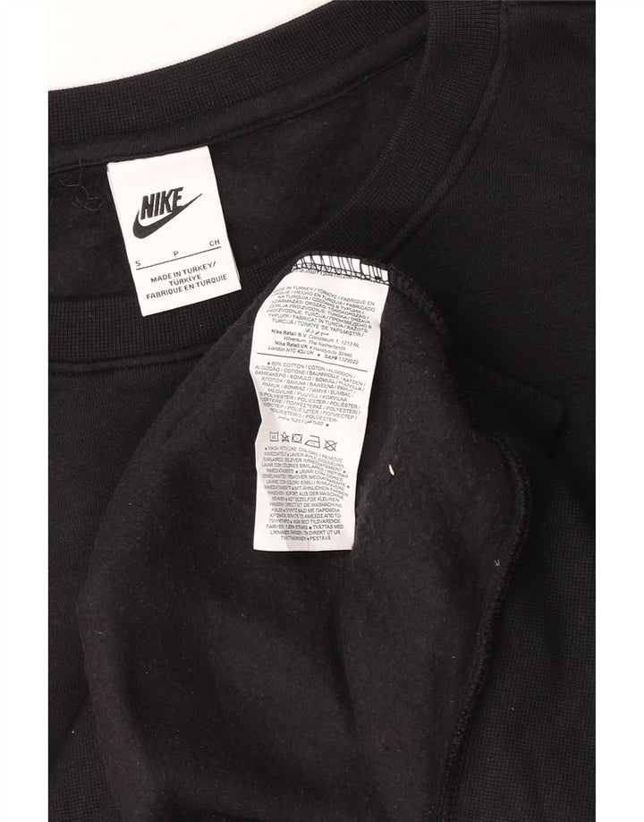 Nike Sweat-shirt coupe ample pour homme en coton noir Taille S
