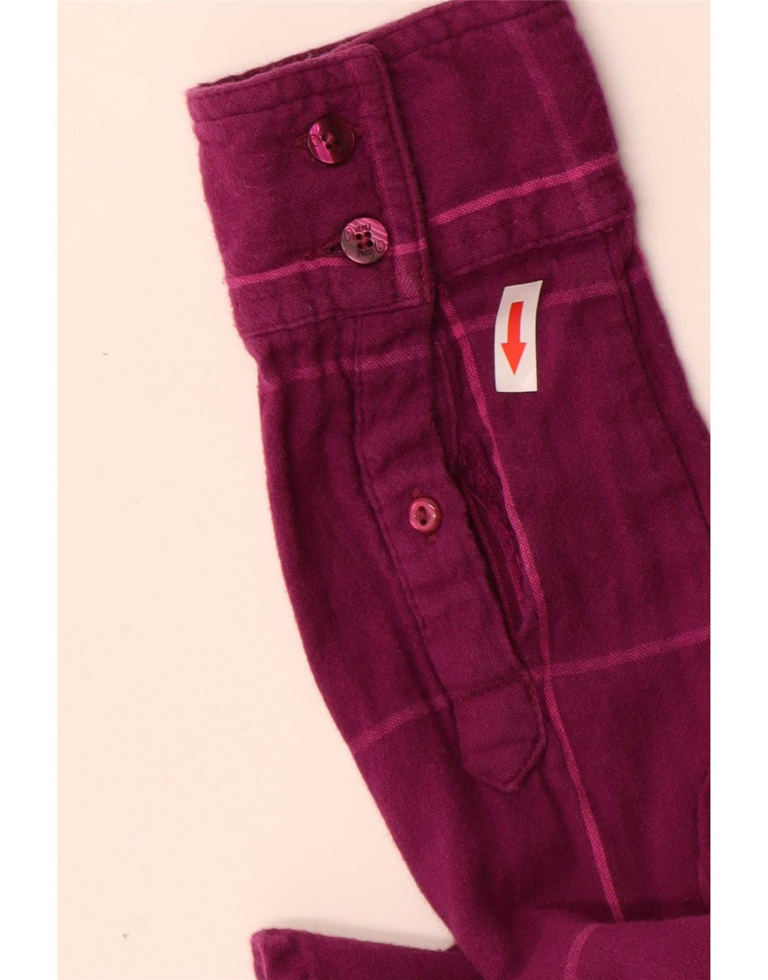Vans Womens Shirt UK 10 Small Purple Check Cotton