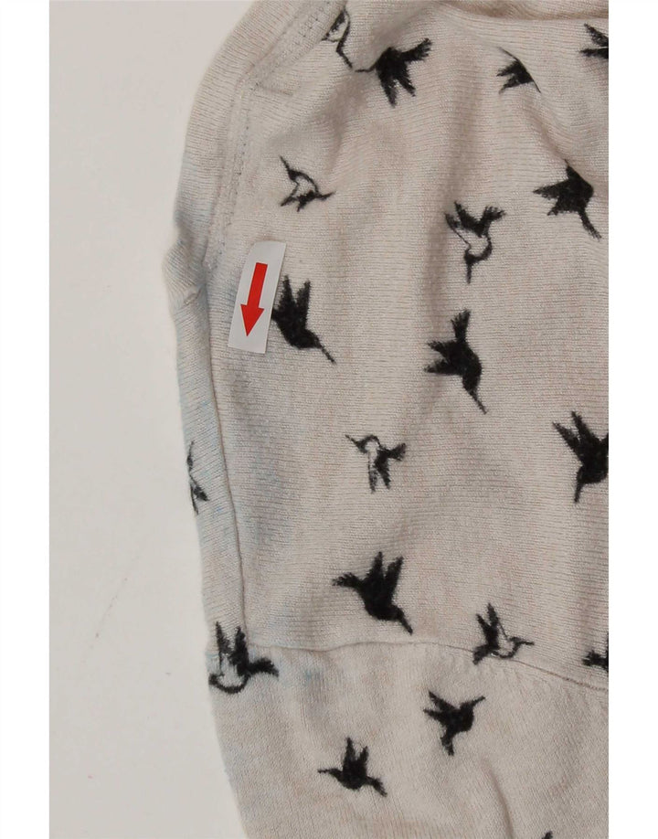 Pulover cardigan cu model abstract pentru femei Marks & Spencer UK 14 Medium White