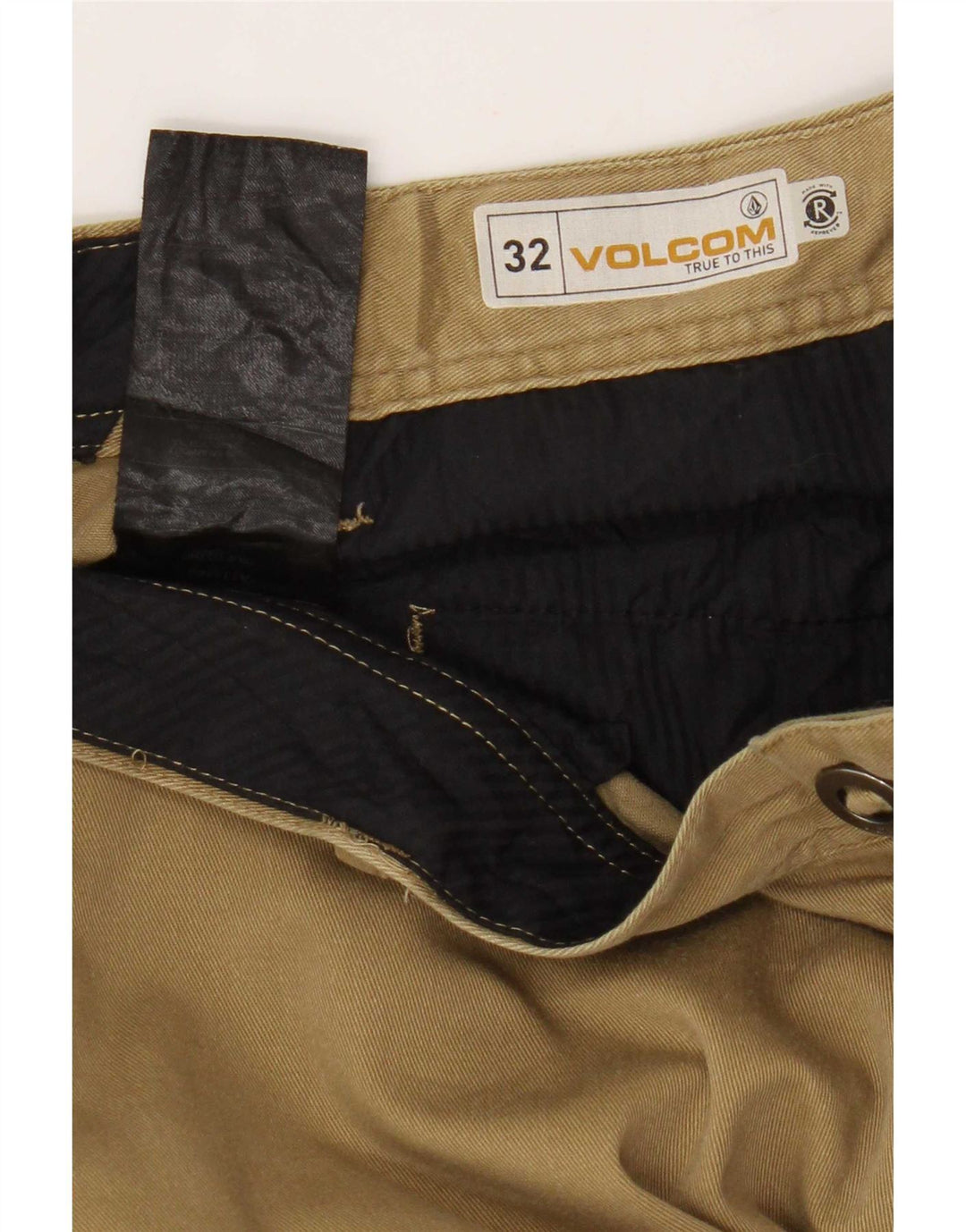 Volcom Pantalon Chino Homme W32 L31 Marron Coton