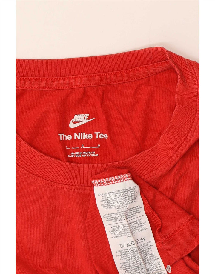 T-shirt da uomo Nike Top Large rossa in cotone