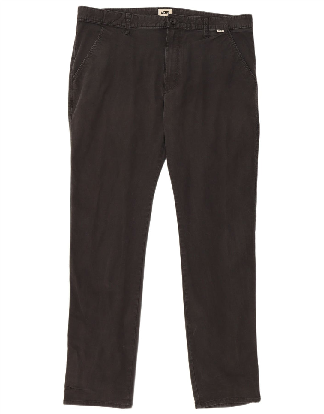 Vans Mens Slim Chino Trousers W36 L32 Black Cotton