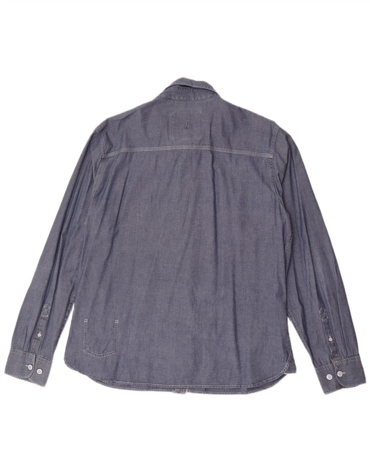 Fat Face Mens Shirt Large Blue Cotton