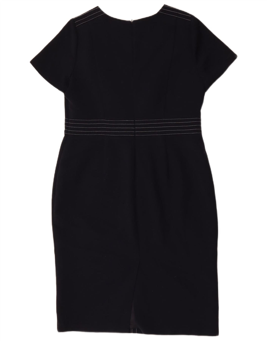 Abito tubino da donna Marks & Spencer UK 16 grande poliestere blu navy