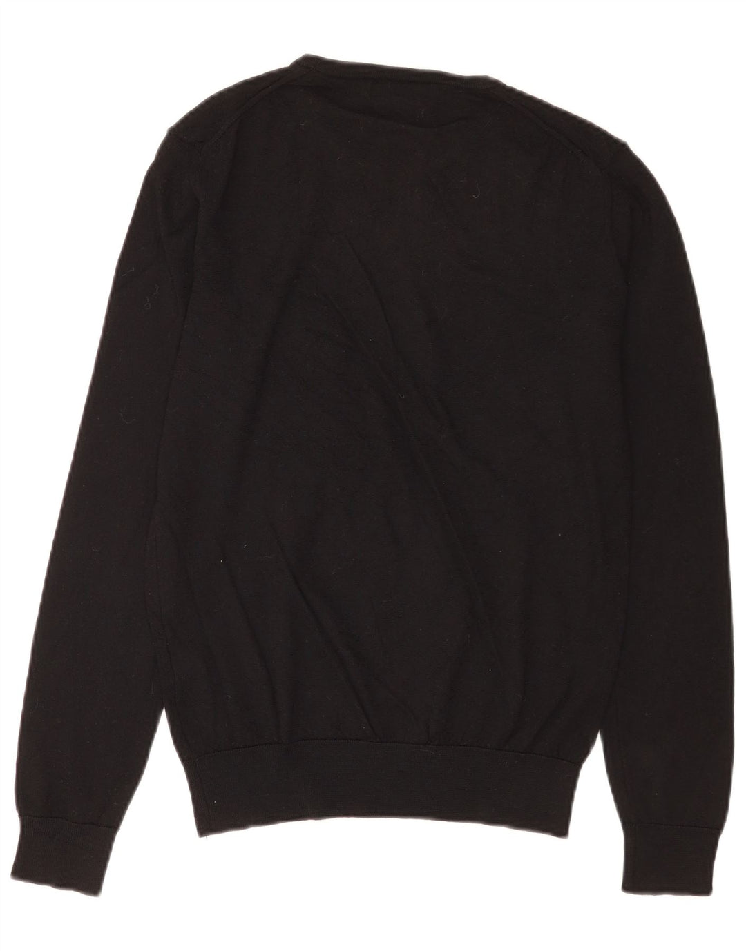 Zara Herre Crew Neck Jumper Sweater Medium Sort Uld