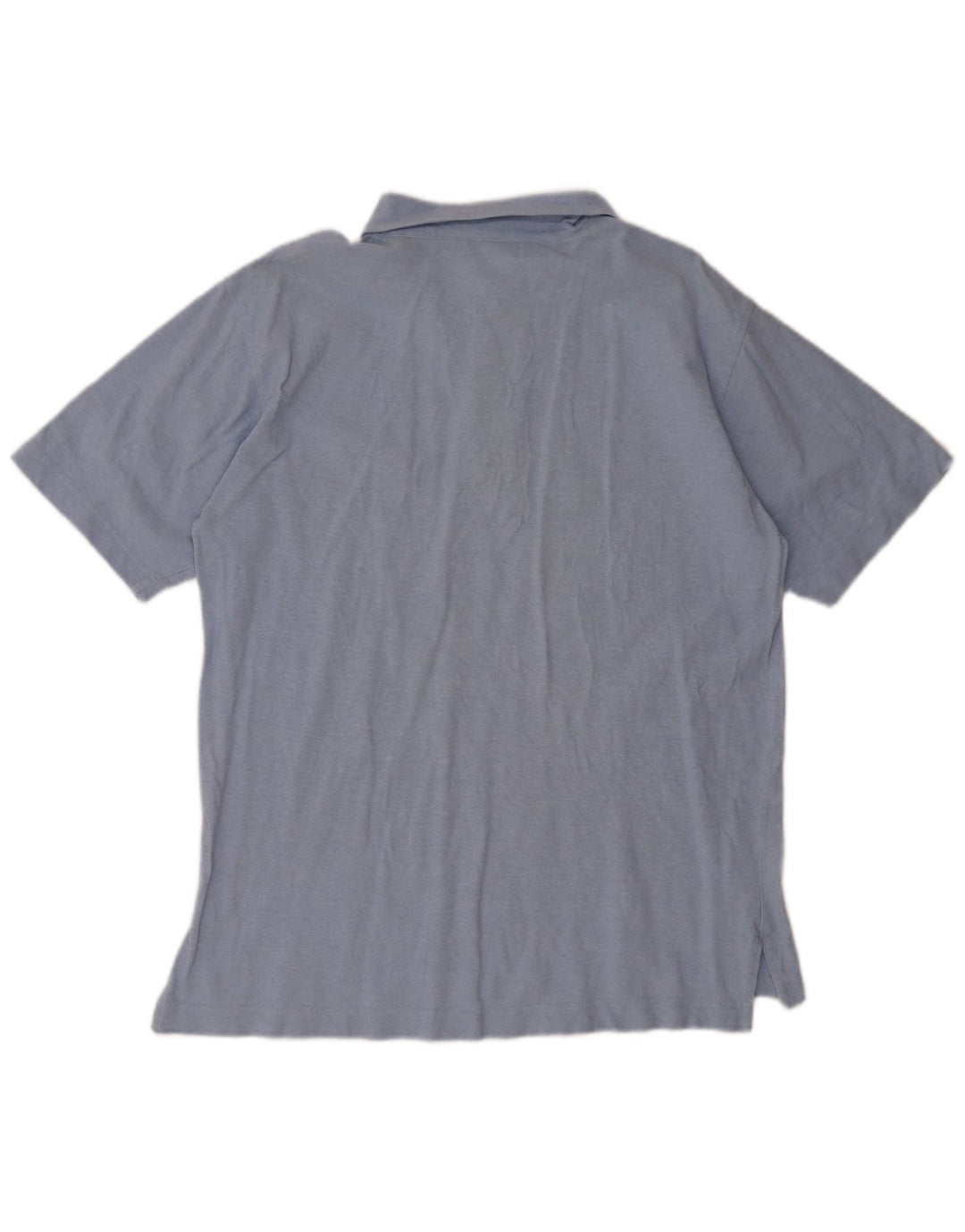 Henry Cottons Mens Polo Shirt Large Blue Cotton