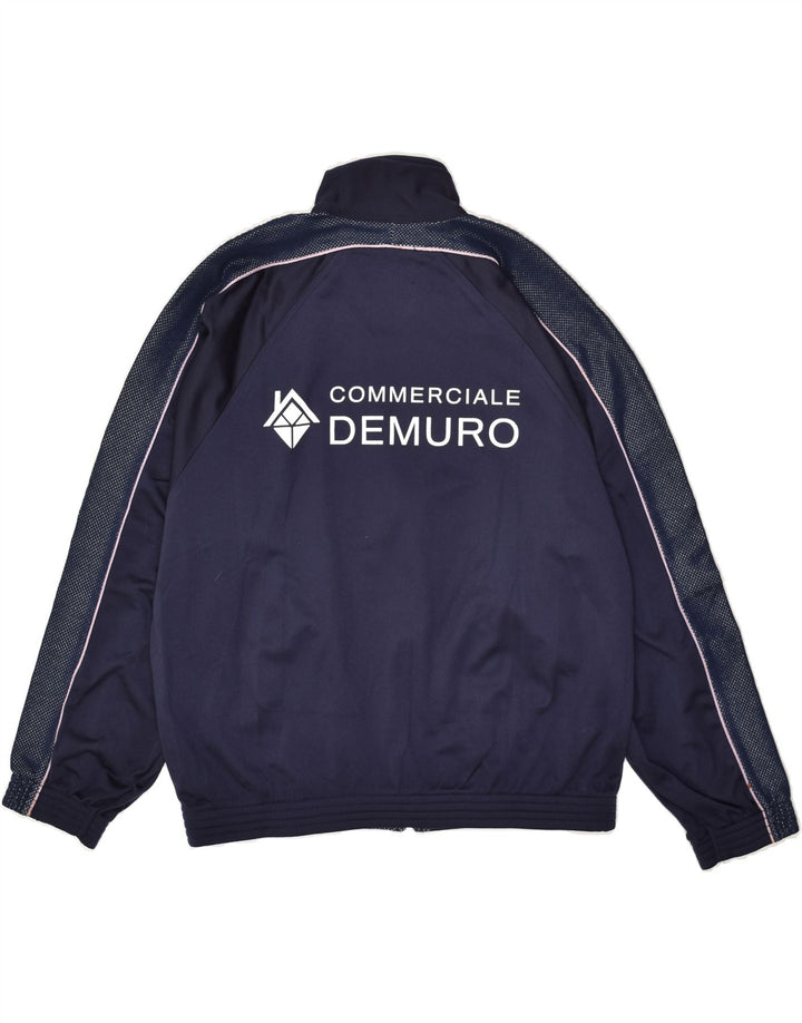 CHAMPION Mens Graphic Tracksuit Top Jacket Small Navy Blue Polyester Vintage Champion and Second-Hand Champion from Messina Hembry 