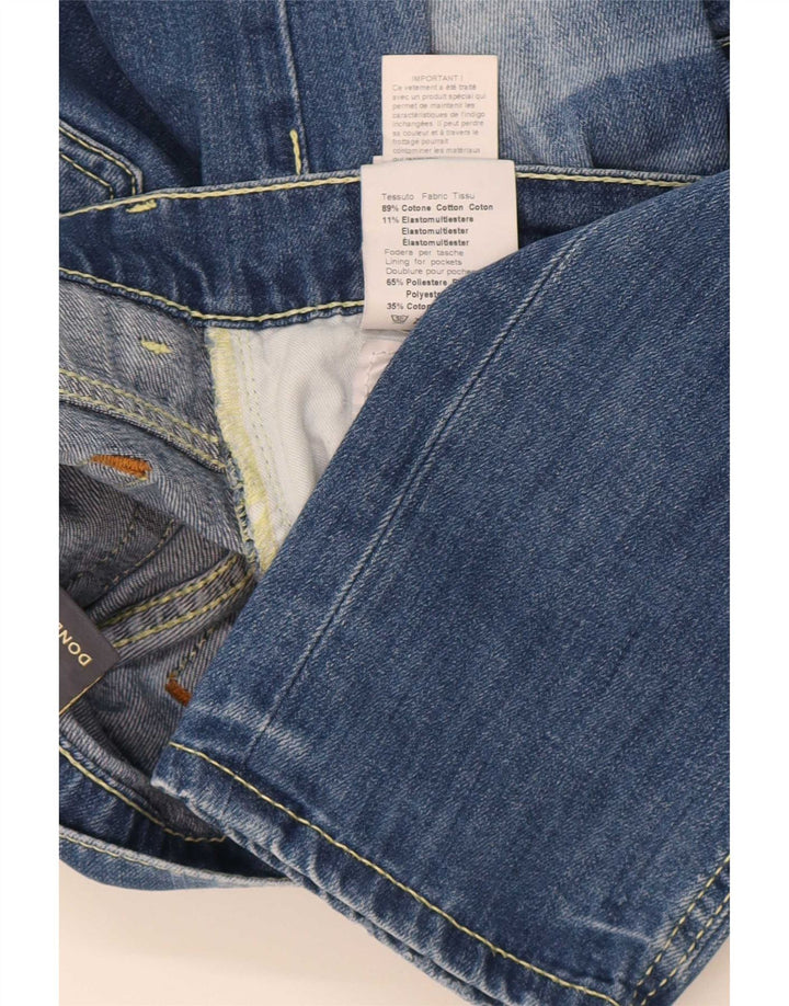 Dondup Womens Slim Jeans W33 L32 Blue Cotton