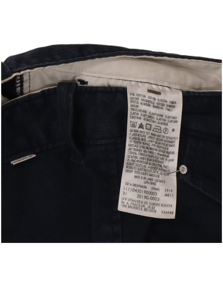 Levi's Mens Corduroy Shorts W31 Medium  Navy Blue Cotton