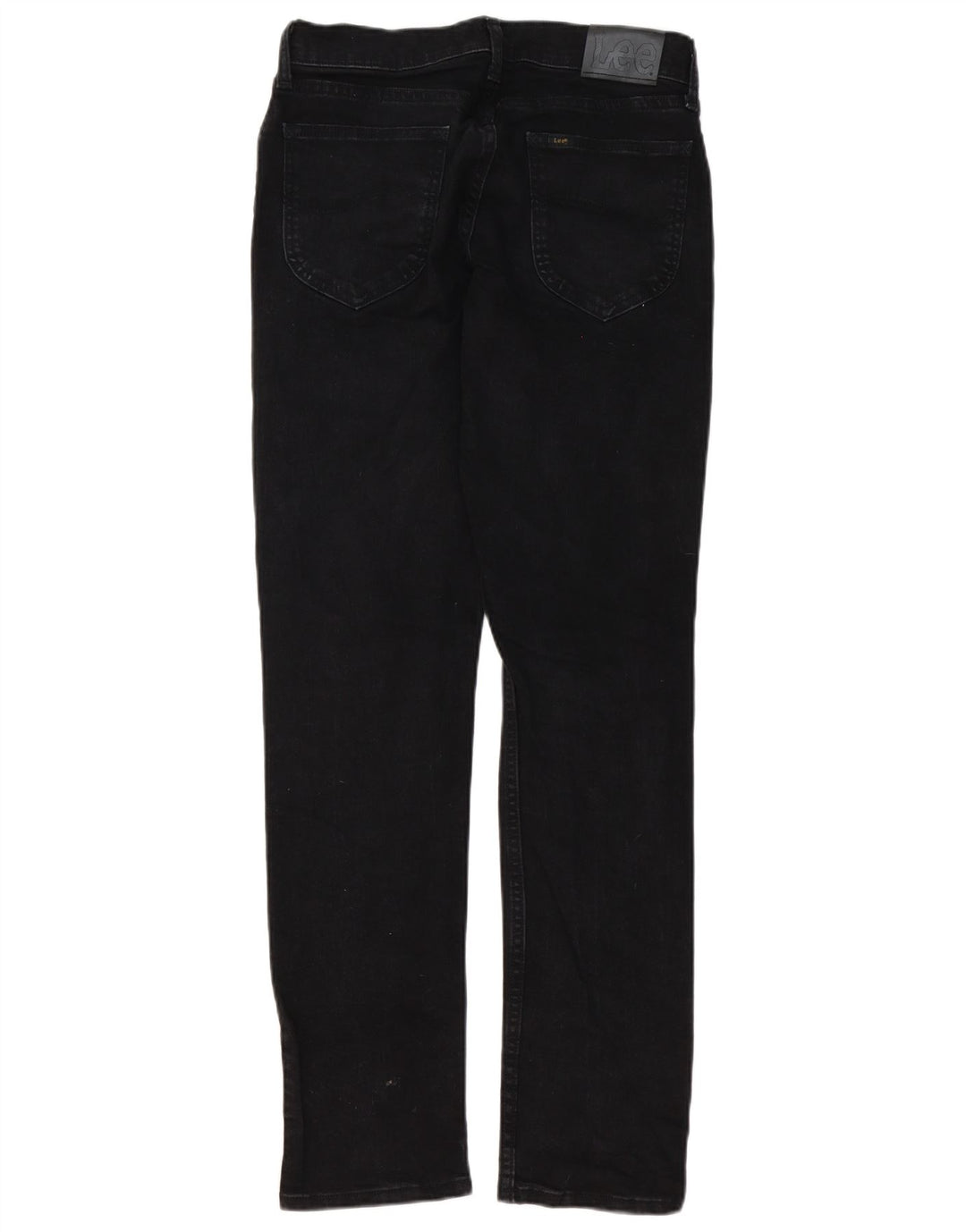 Lee Mens Regular Fit Straight Jeans W30 L32 Black Cotton