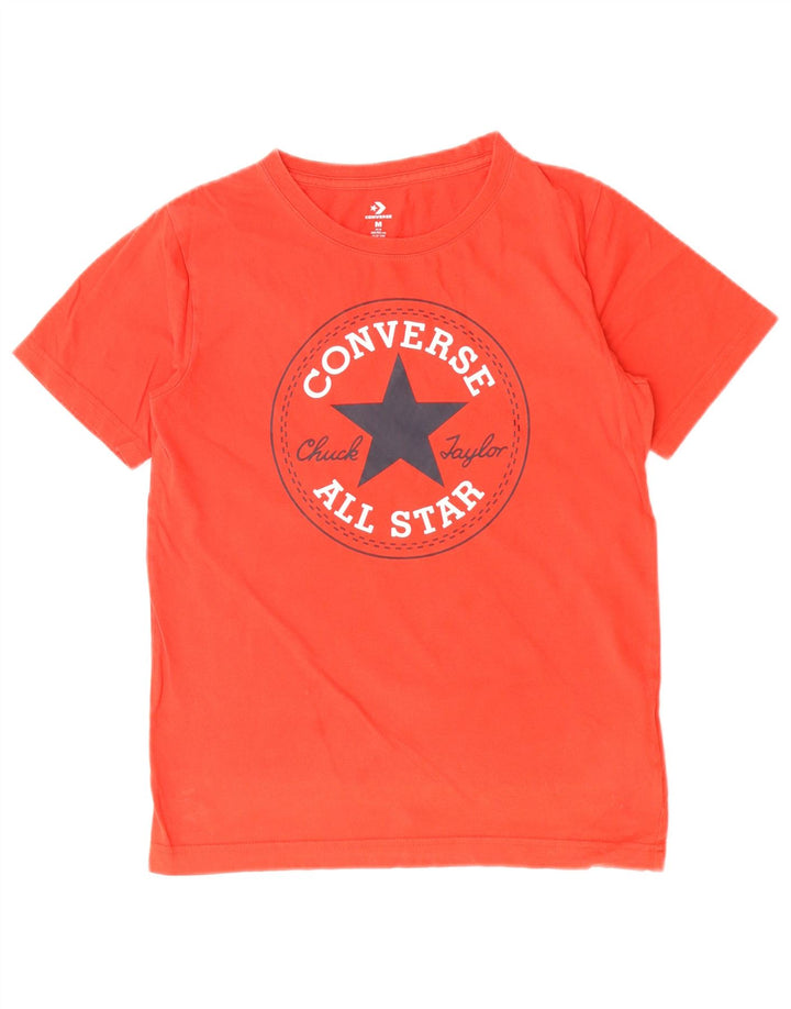 CONVERSE Boys Chuck Taylor Graphic T-Shirt Top 10-11 Years Medium Red