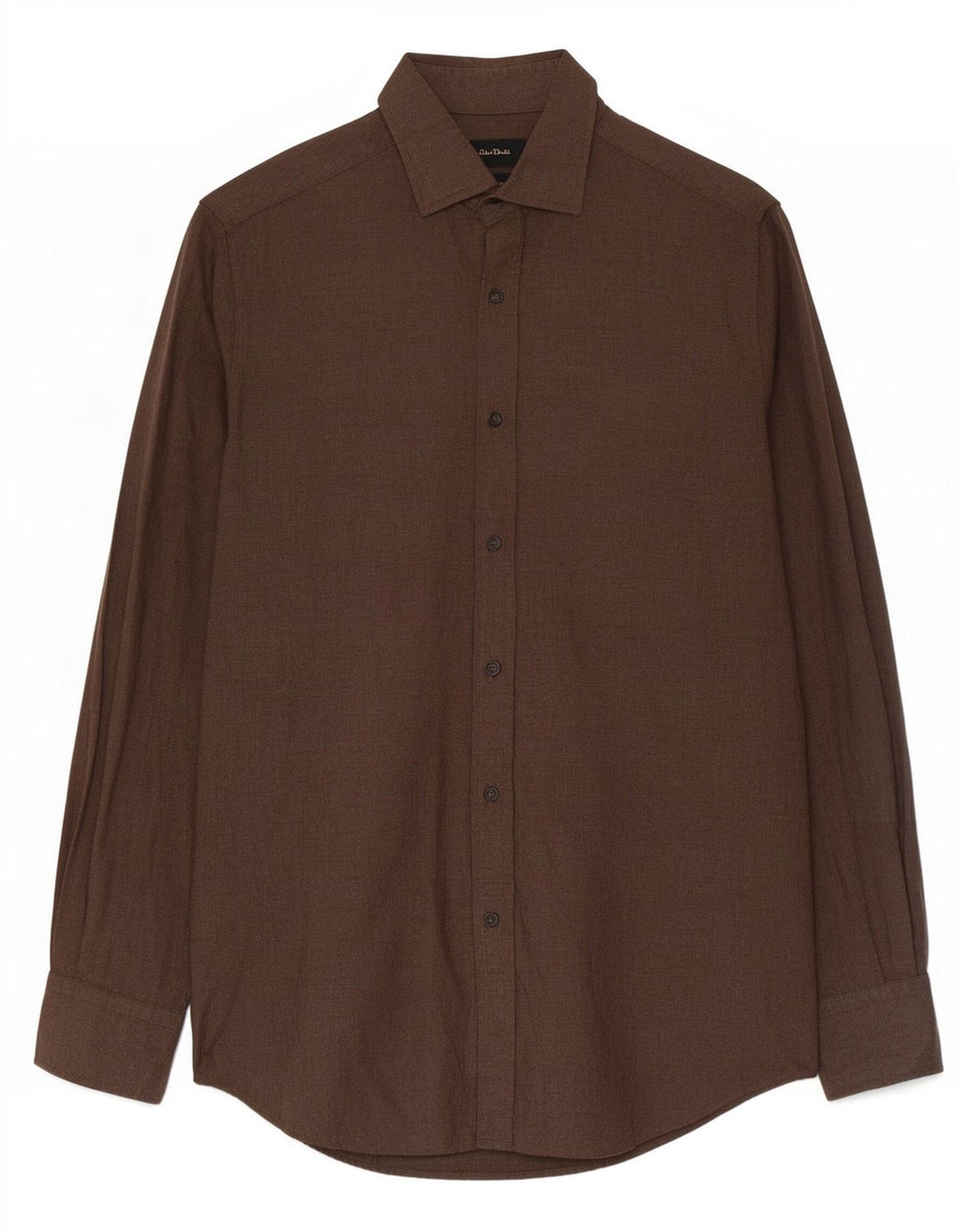 Massimo Dutti Chemise Homme Petit Marron Coton