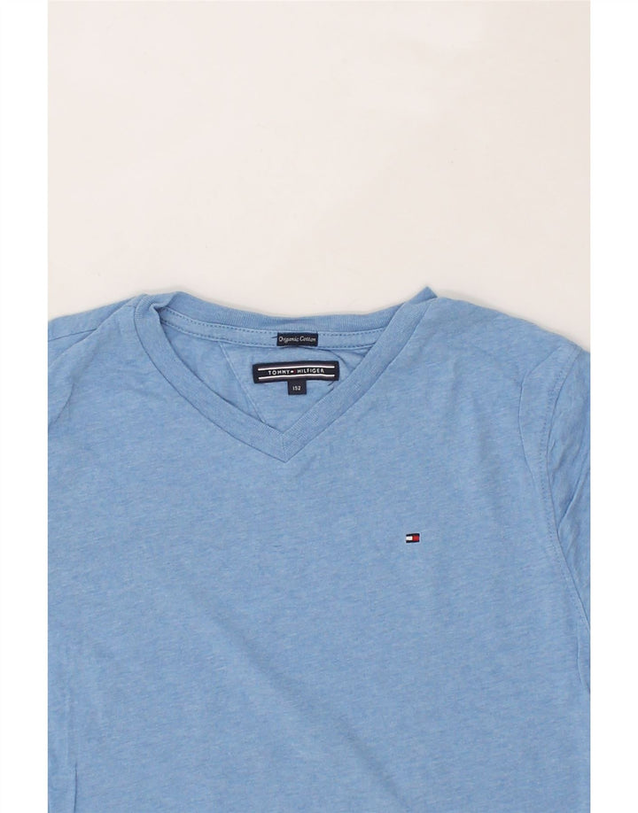TOMMY HILFIGER Boys T-Shirt Top 11-12 Years Blue Vintage Tommy Hilfiger and Second-Hand Tommy Hilfiger from Messina Hembry 