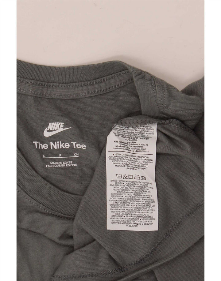 T-shirt Nike da uomo Top Small in cotone grigio