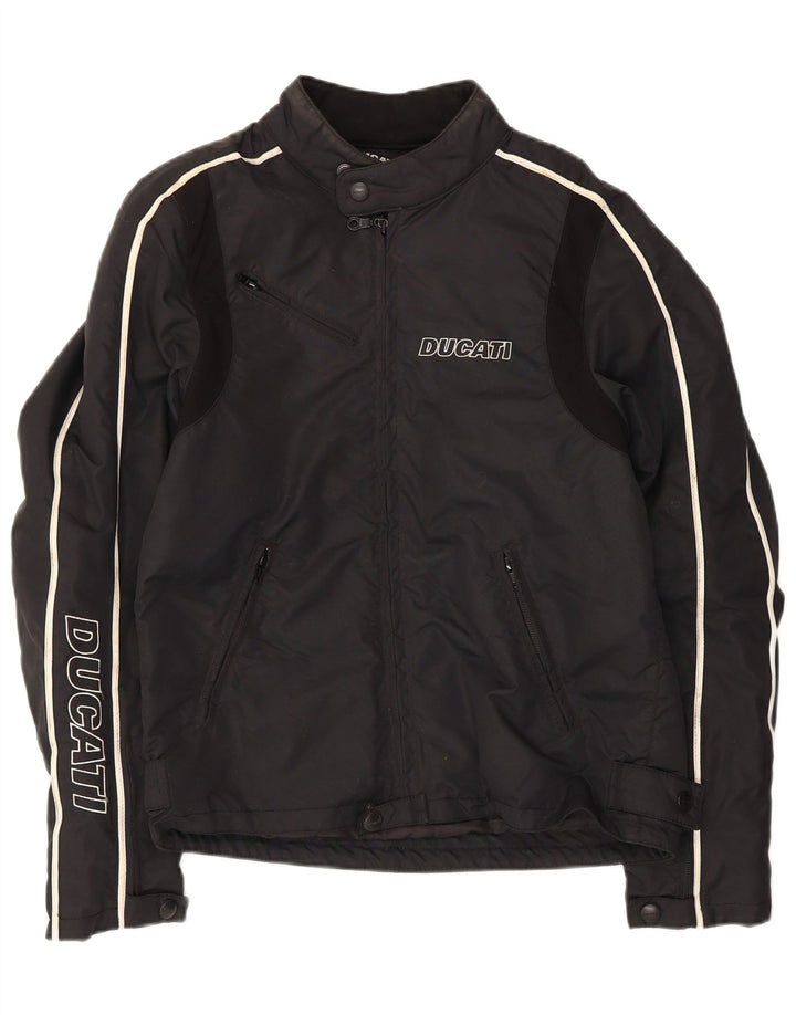 DUCATI Veste Graphic Racer Homme UK 36 Petit Noir Polyamide