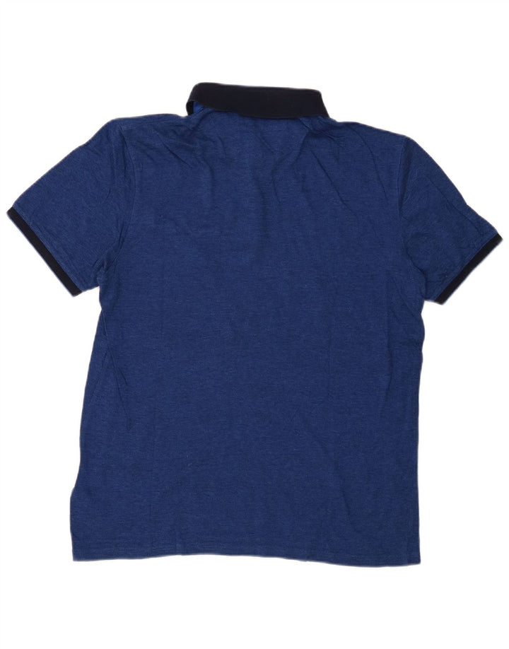 Ted Baker herre poloskjorte str. 4 Large Blue Cotton