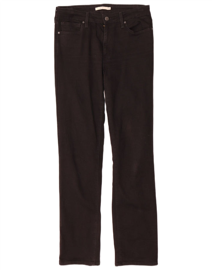 Levi's ženske 712 uske traperice W30 L32 crni pamuk