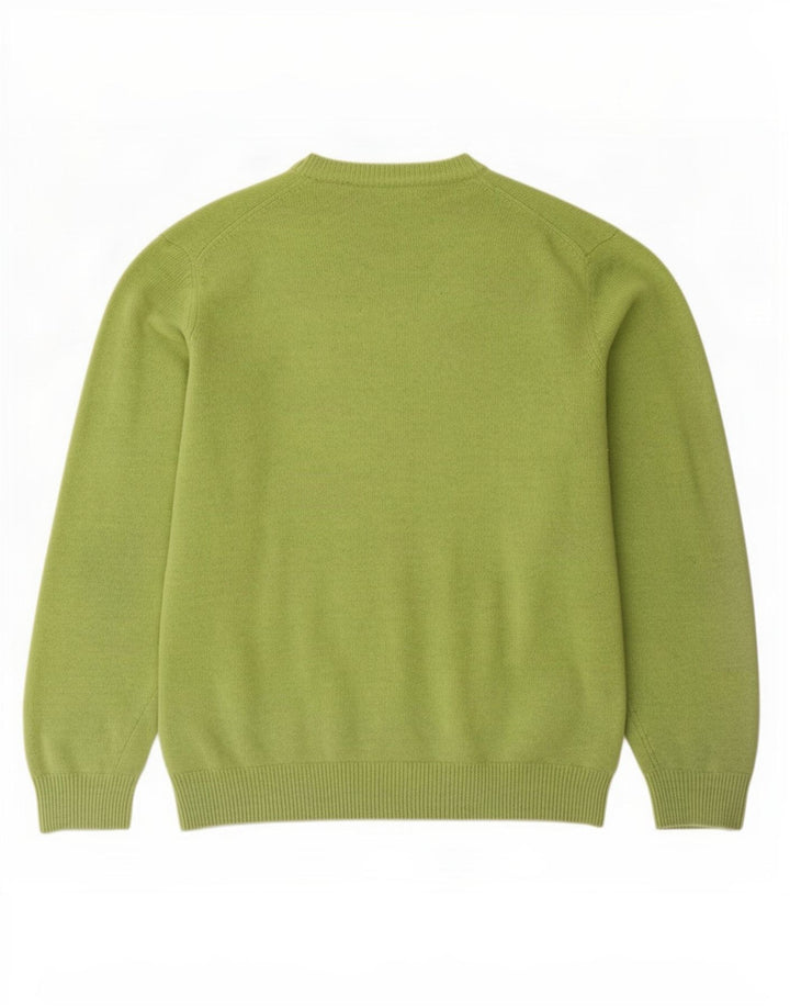 Maglione maglione con scollo a V da uomo Marlboro Classics 2XL lana verde