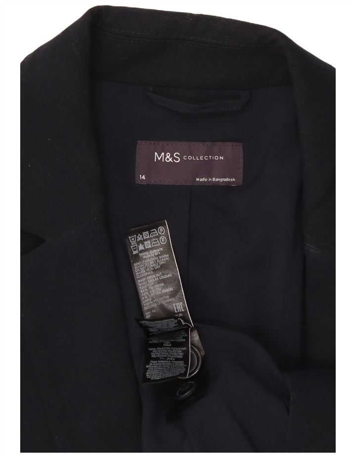 Giacca blazer a 1 bottone Marks & Spencer da donna UK 14 grande blu navy